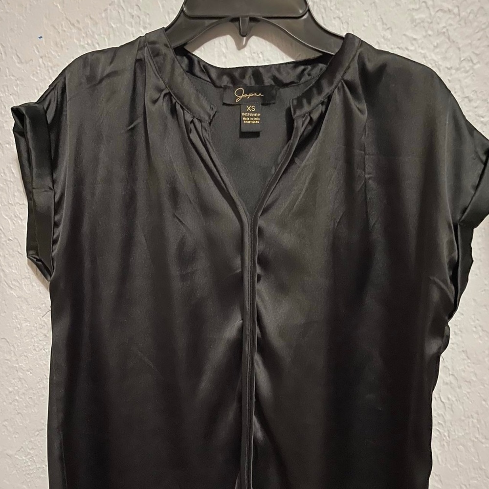 Black Satin Top